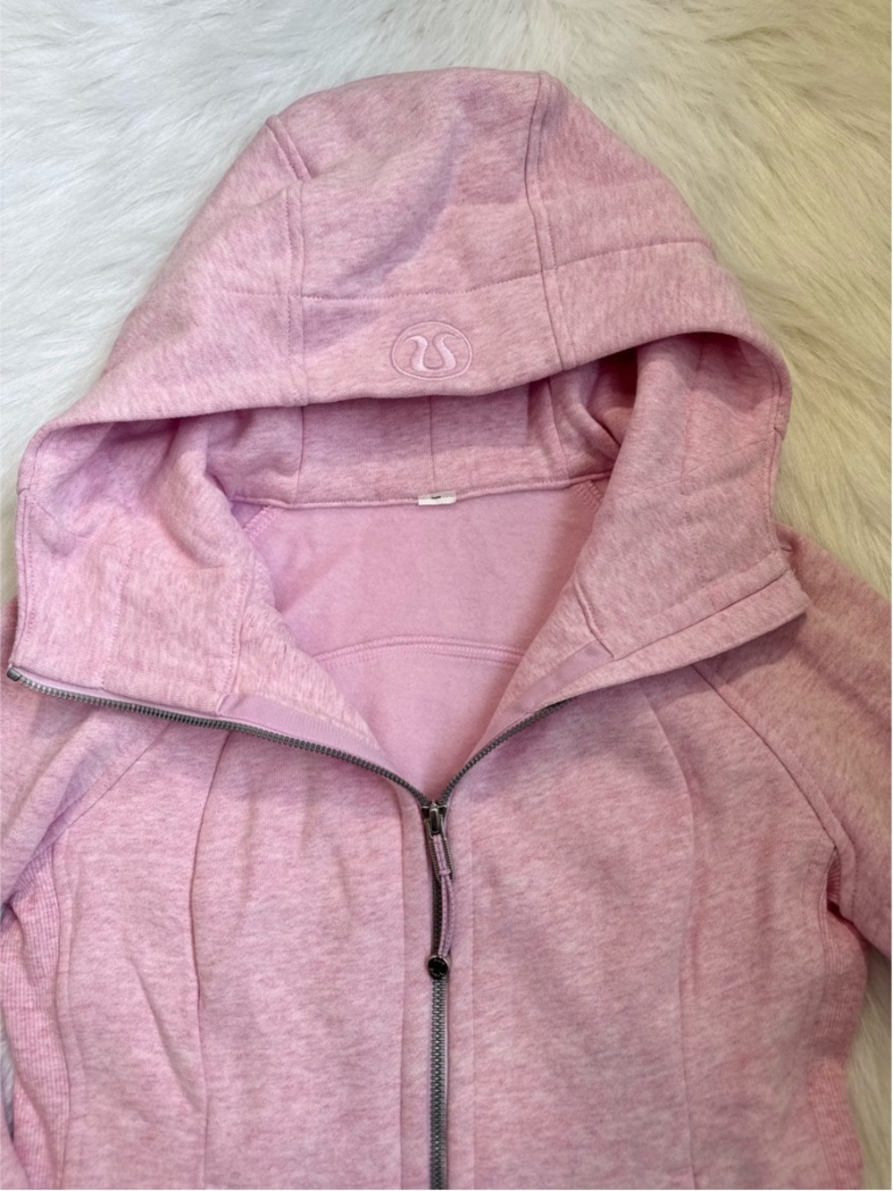 NWOT Lululemon Scuba Hoodie Heathered Vitapink 💗🤍 - Picture 3 of 5